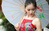 红肚兜内衣性感美女(8)