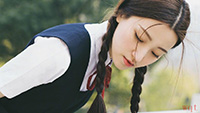 双马尾辫校花校园清纯风格写真(9)