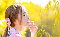 花海中的和服美女(9)